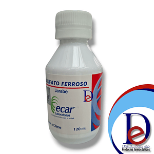 SULFATO FERROSO 600MG/15ML JBE X 120 ML - - ECAR- 13-F