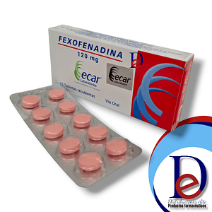 FEXOFENADINA 120 MG X 10 TAB- - ECAR- 13-D