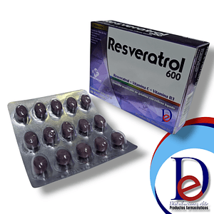 RESVERATROL X 30 CAP- REVERATROL+ VITAMINA C+ VITAMINA B3- NOVOFAR- UBI 21-C