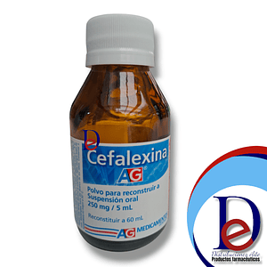 CEFALEXINA 250MG/5ML SUSP X 60 ML- - AG- - UBI 1-C