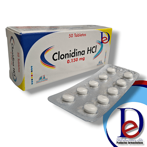 CLONIDINA HCL 0.150 MG X 50 TAB - - ANGLOPHARMA- 2-A