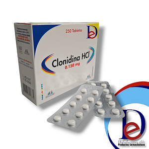 CLONIDINA HCL 0.150 MG X 250 TAB- - ANGLOPHARMA- - UBI 2-C