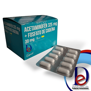 ACETAMINOFEN 325 MG + CODEINA 30 MG X 100 TAB- - LAPROFF- - UBI 14-E