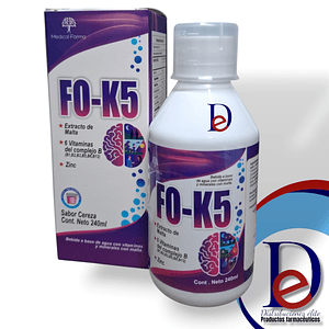 FO-K5 CEREZA JBE X 240 ML- EXTRACTO DE MALTA+ VITAMINAS B1+ B2+ B3+ B5+ B6+ B12- ZINC- MEDICAL- UBI -23-E
