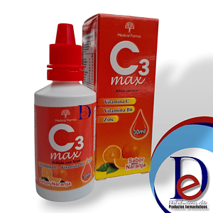 C3 MAX GOTAS X 30 ML- VITAMINA C- MEDICAL- 10-E