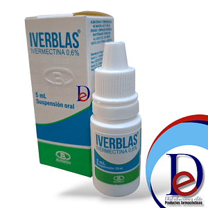 IVERBLAS 0.6% GOTAS X 5 ML - IVERMECTINA 0.6%- BLASKOV- 18-F