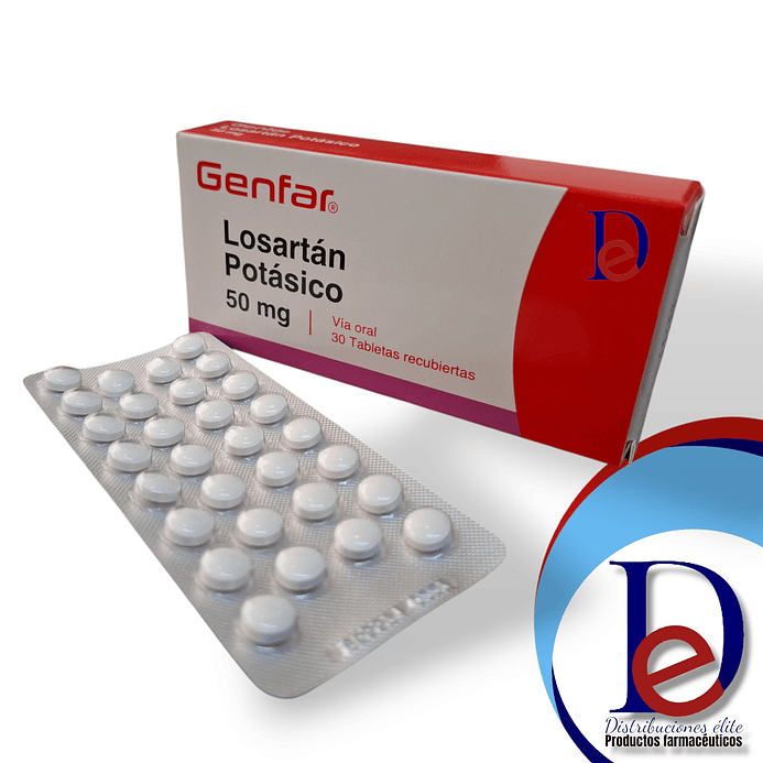 LOSARTAN 50 MG X 30 TAB - -GENFAR  -UBI 20-D 1
