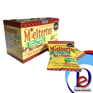 MIELTERTOS PASTILLAS X 12 SBS- PROPOLEO, MIEL, MARAÑON, JENGIBRE- NATURAL FRESHLY- - UBI 23-B
