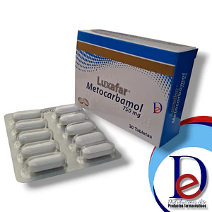 LUXAFAR 750 MG X 30 TAB -METOCARBAMOL- PHARMADES- UBI 6-F