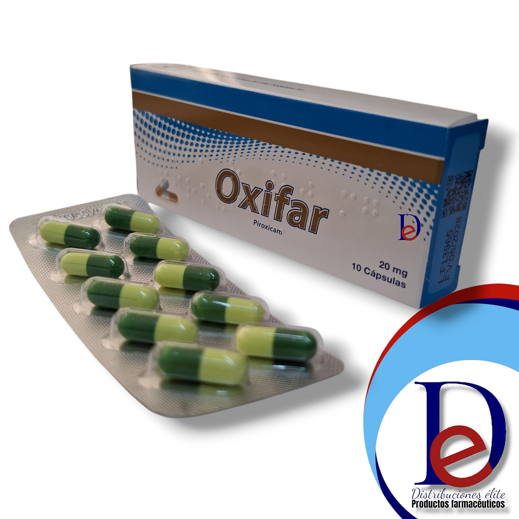 OXIFAR 20 MG X 10 CAP -PIROXICAM- PHARMADES- UBI 1-C 1