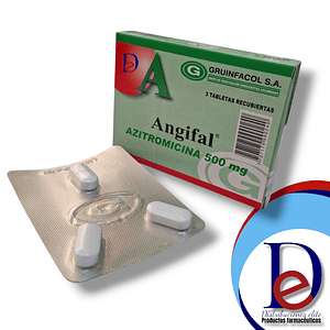 ANGIFAL 500 MG X 3 TAB (AZITROMICINA) - - GRUINFACOL- UBI  2- C