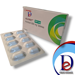 ACICLOVIR 800 MG X 10 TAB (ALVIRET)- - HETERO- UBI 5-D
