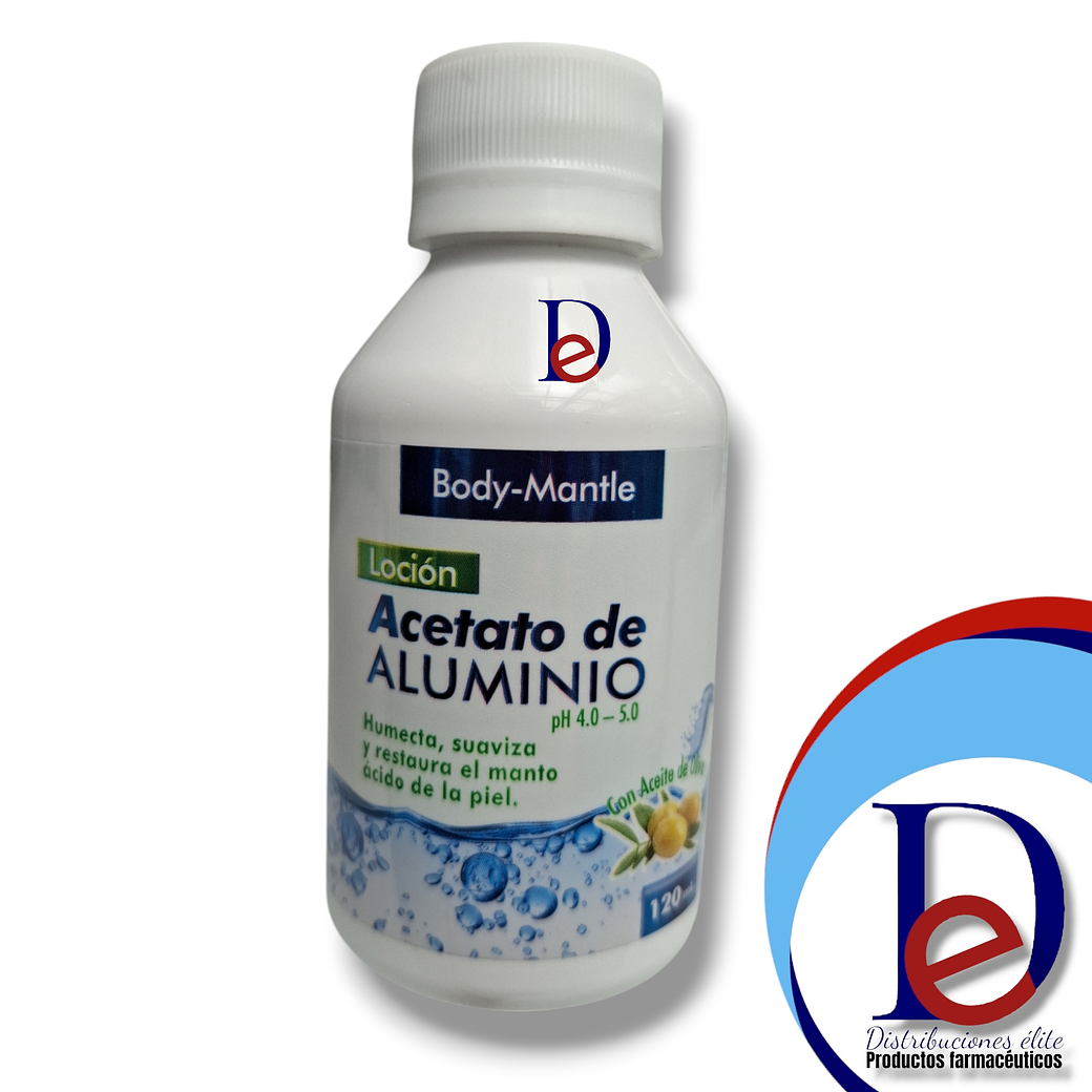 BODY MANTLE LOCION X 120 ML- ACETATO DE ALUMINIO- INTERBEL- UBI 8-E* 1
