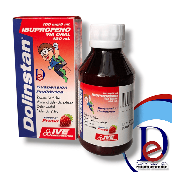DOLINSTAN 100MG/5ML JBE X 120 ML- IBUPROFENO 100 MG- LG-PHARMA- - UBI 17-C 1
