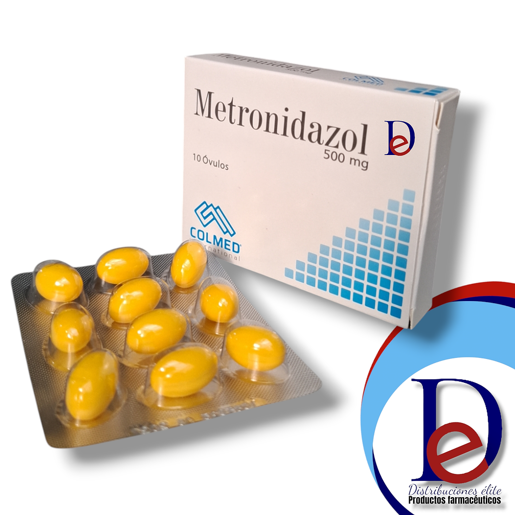 METRONIDAZOL 500 MG X 10 OVULOS VAG- - COLMED- - UBI 7-E 1