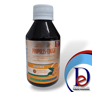 PROPOL1S COUGH JBE X 180 ML - MARAÑON+ POLEN+ PROPOLEO+ JENGIBRE+ HIERBA BUENA+ VITAMINA C+ ZINC- MASVITAL- UBI 8-F 