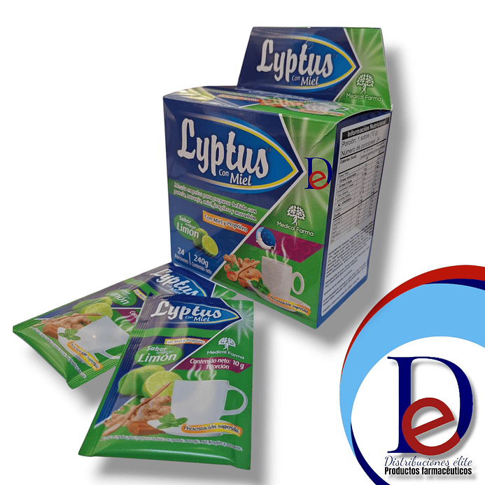 LYPTUS BEBIDA CALIENTE NOCHE X 24 SBS -PANELA+ NARANJA+ MIEL+ JENGIBRE+ MARAÑON- MEDICAL -UBI 13-D 1