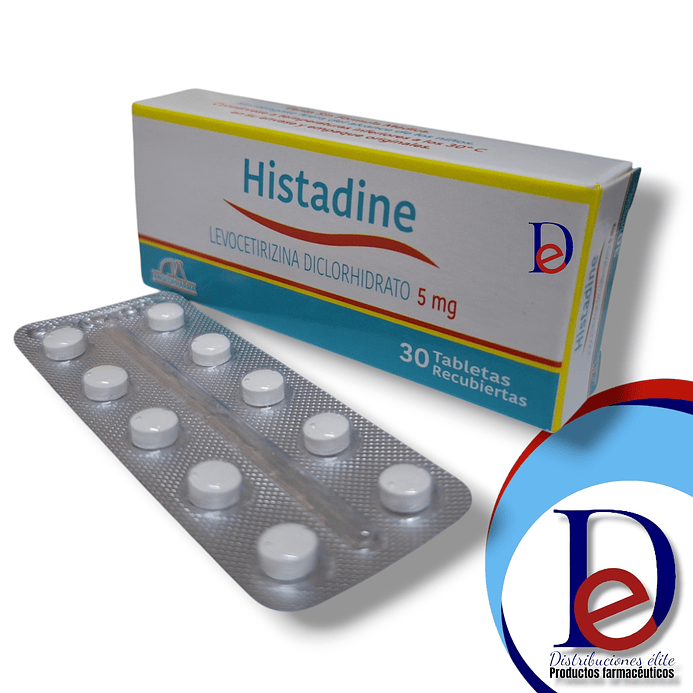 HISTADINE 5 MG X 30TAB- LEVOCETIRIZINA - ANGLOPHARMA- UBI 5-C 1
