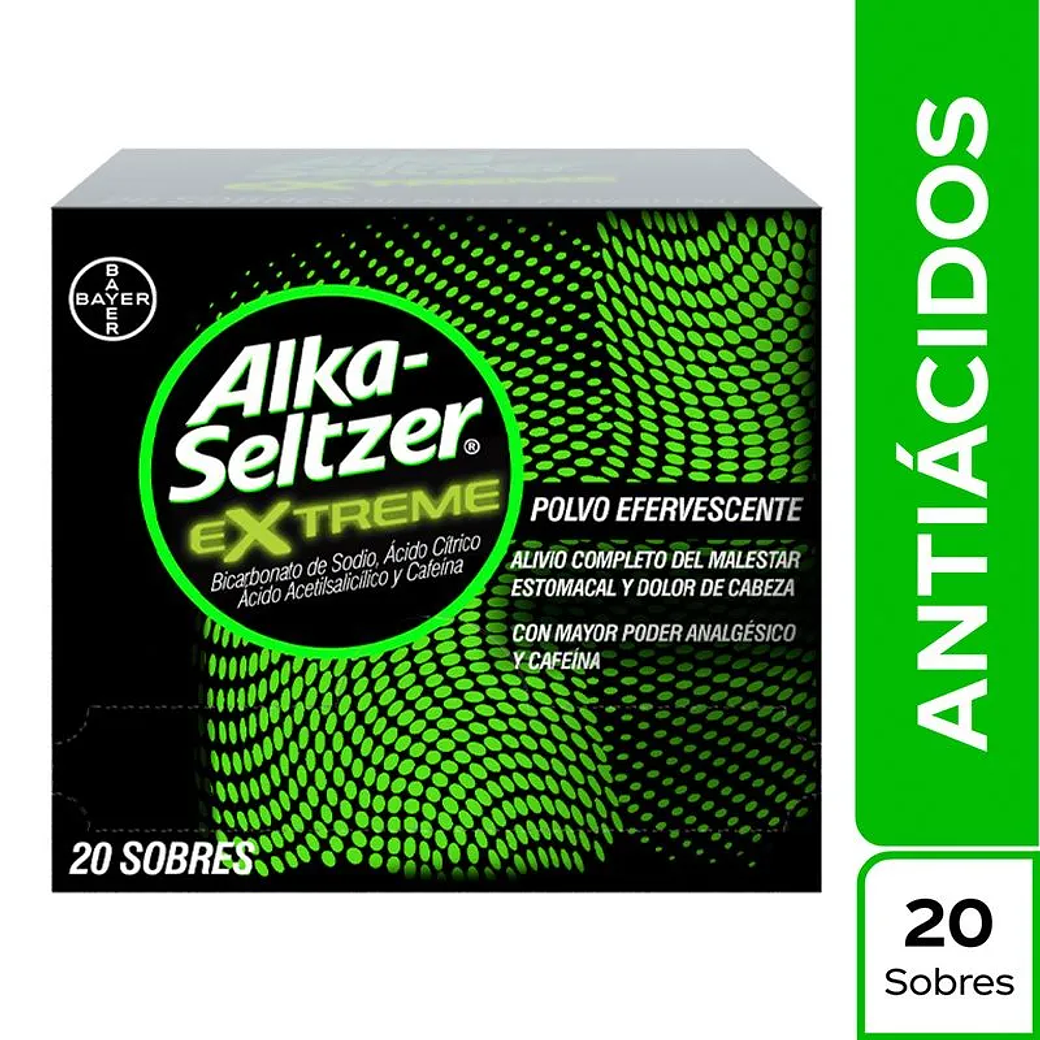 ALKA-SELTZER XTREME X 20 SBS- - BAYER- - UBI 18-D 1