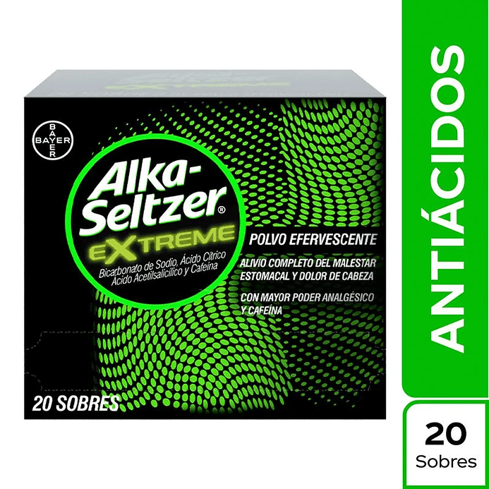 ALKA-SELTZER XTREME X 20 SBS- - BAYER- - UBI 18-D 1