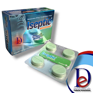 ISEPTIC GARGANTA MENTA X 12 TAB - -COASPHARMA  -UBI 6-D