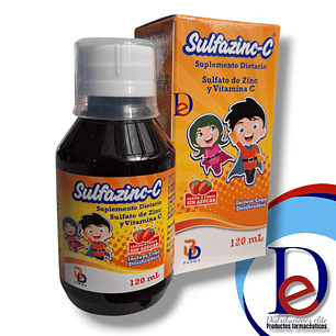 SULFAZINC-C JBE X 120 ML -SULFATO DE ZIN+ VITAMINA C -BRADYSTER -UBI 21-B