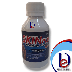 SKIN PLUS LOCION X 120 ML -ACETATO DE ALUMINIO + VITAMINA A -MEDICAL UBI 