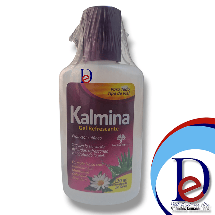 KALMINA GEL REFRESCANTE X 120 ML- HAMMAMELIS+ MANZANILLA+ CALENDULA+ ALOE VERA -- MEDICAL- UBI 1