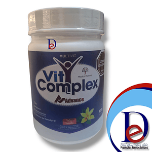 VIT COMPLEX ADVANCE POLVO VAINILLA X 400 GR -MULTIVITAMÍNICO -MEDICAL UBI 28 - B
