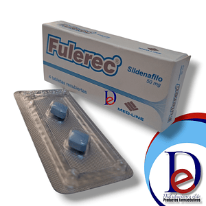FULEREC 50 MG X 4 TAB- SILDENAFIL 50 MG- MEDLINE- UBI 1 - D