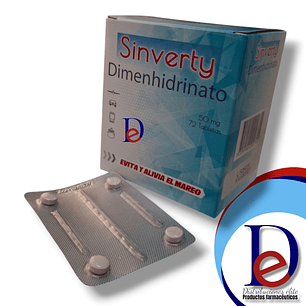 SINVERTY 50 MG X 72 TAB- DIMENHIDRINATO -PROFMA- UBI 11B