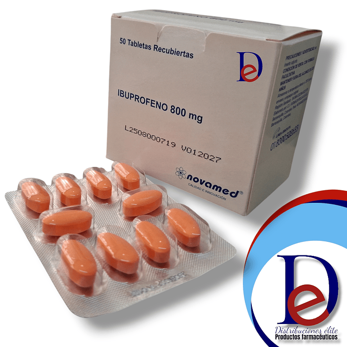 IBUPROFENO 800 MG X 50 TAB - -NOVAMED -  UBI  1
