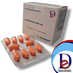 IBUPROFENO 800 MG X 50 TAB - -NOVAMED -  UBI 1-C