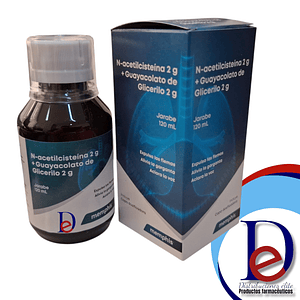 N-ACETILCISTEINA 2G+ GUAYACOLATO DE GLICERILO 2G X 100 ML- - MEMPHIS- UBI 10-F