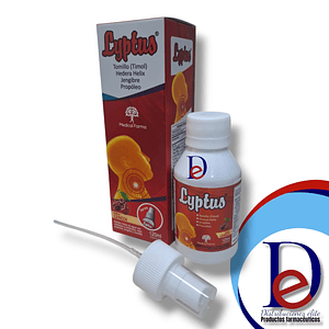 LYPTUS SPRAY GARGANTA CEREZA X 120 ML- HEDERA HELIX+ TOMILLO+ MIEL+PROPOLEO+ JENGIBRE- MEDICAL- 22-B