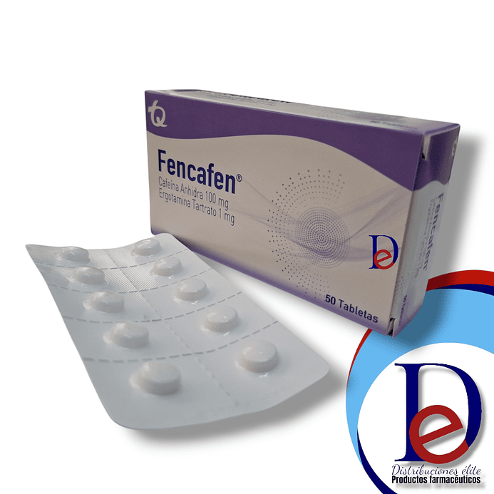FENCAFEN 1MG+100MG X 50 TAB - CAFEINA+ ERGOTAMINA- TQ- 22-C 1