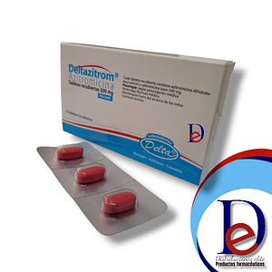 DELTAZITROM 500 MG X 3 TAB- AZITROMICINA 500 MG- DELTA - UBI