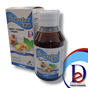 BRONCOFLEM ULTRA JBE X 120 ML- HIEDRA+ PROPOLEO+ JENGIBRE- RUECAM- UBI