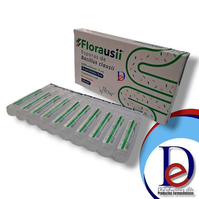 FLORAUSII X 10 AMP BEBIBLES- ESPORAS DE BACILLUS CLAUSII COMP ENTEROGERMINA)- WILLOW- UBI 1