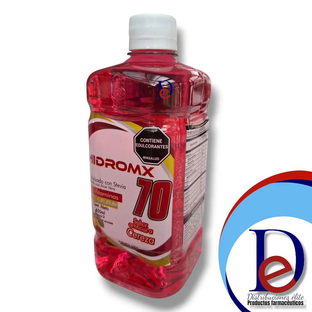 HIDROMX 70 X 650 ML CEREZA- SALES DE REHIDRATACION, SUERO- ALIKIN PHARMA- EST CUAR- 1