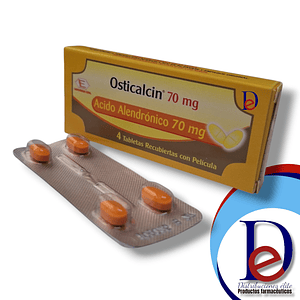 OSTICALCIN 70 MG X 4 TAB- ALENDRONATO 70 MG- LABQUIFAR- UBI 4-E
