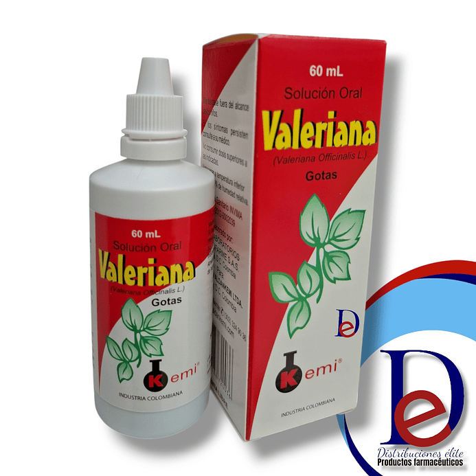 VALERIANA GOTAS X 60 ML - -KEMI -UBI 23-D 1