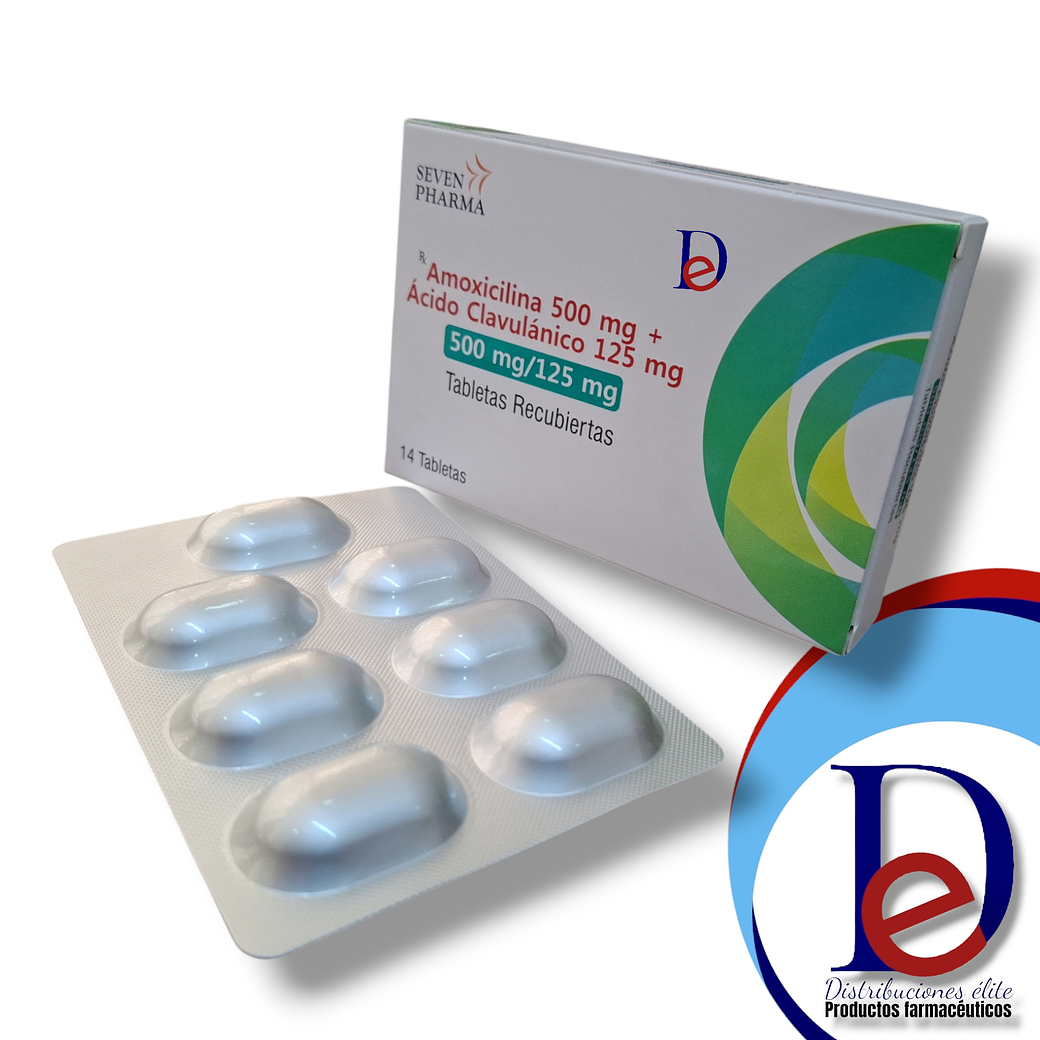 AMOXICILINA + ACIDO CLAVULANICO 500/125 MG X 14 TAB- - HETERO- UBI  1