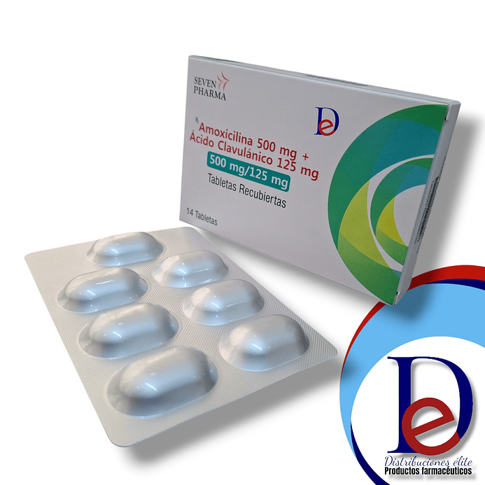 AMOXICILINA + ACIDO CLAVULANICO 500/125 MG X 14 TAB- - HETERO- UBI  1