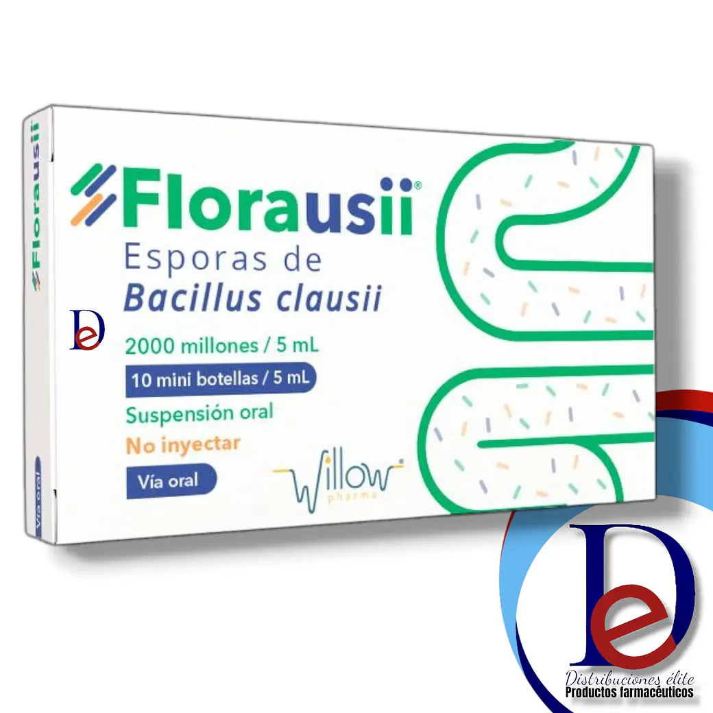 FLORAUSII X 10 AMP BEBIBLES- ESPORAS DE BACILLUS CLAUSII COMP ENTEROGERMINA)- WILLOW- UBI-27-B 2