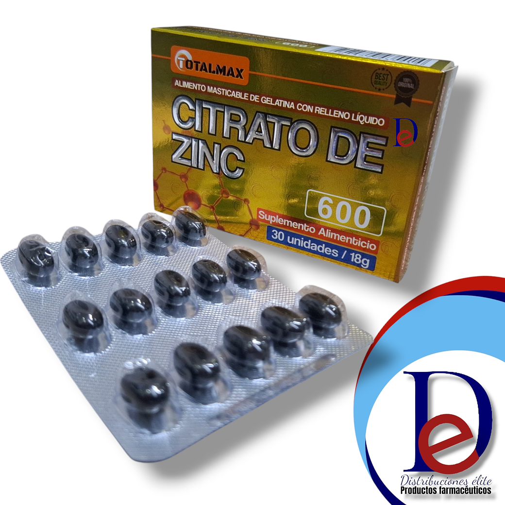CITRATO DE ZIN X 30 SOFTGEL- - TOTALMAX- UBI 1