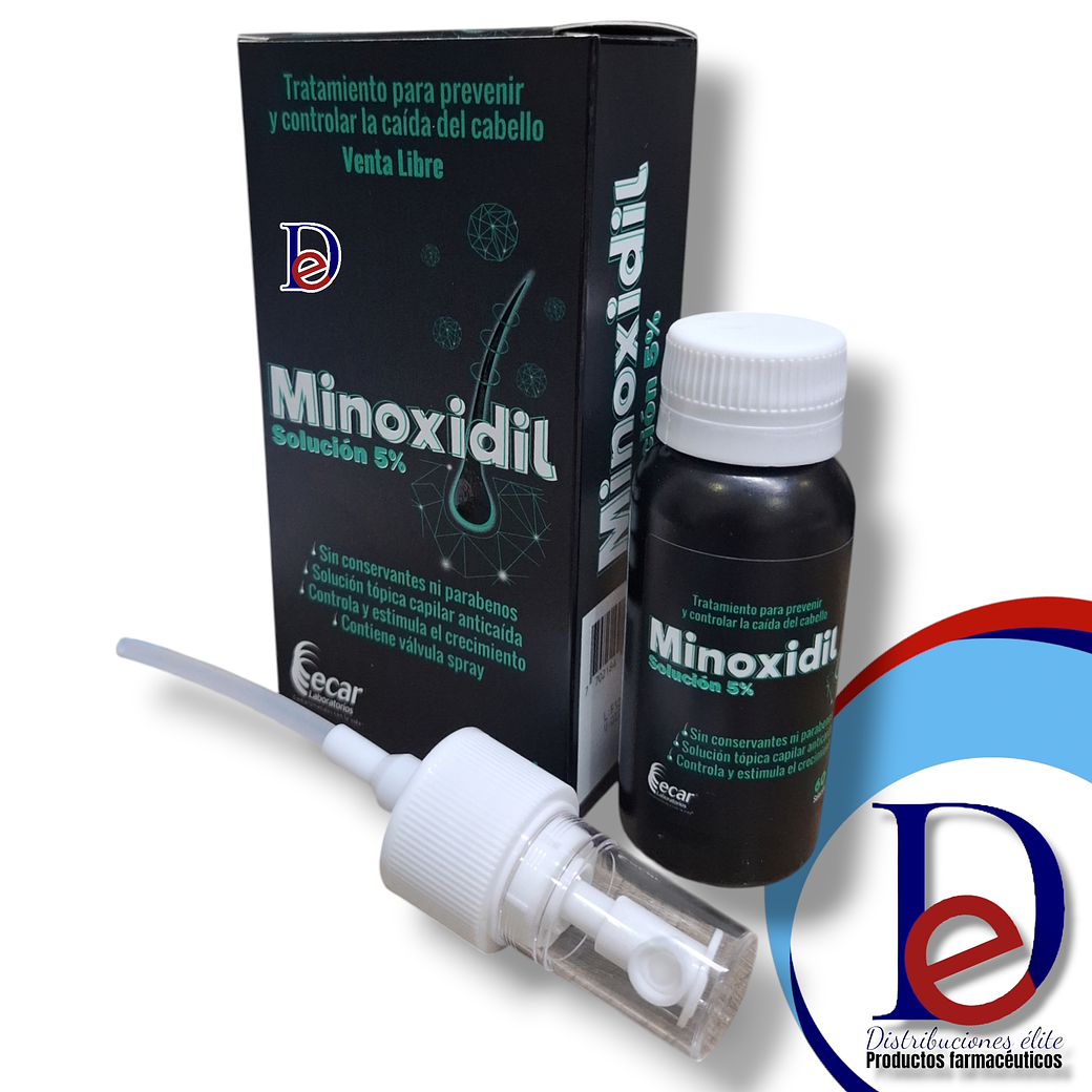 MINOXIDIL 5% LOCION X 60 ML- - ECAR- - UBI  1