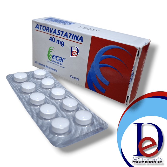ATORVASTATINA 40 MG X 30 TAB- - ECAR - - UBI  1