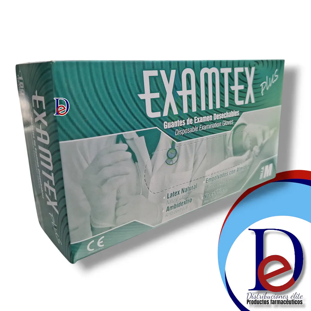 GUANTE LATEX EXAMEN (M) X 100- - PROTEX- - UBI 28-E* 1