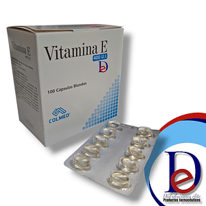 VITAMINA E 400 UI X 100 CAP- - COLMED- - UBI 7-B